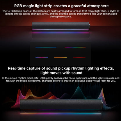 Xiaomi Redmi Computer Bluetooth Speaker with RGB Ambience Light(Black) -  by Xiaomi | Online Shopping South Africa | PMC Jewellery | Buy Now Pay Later Mobicred