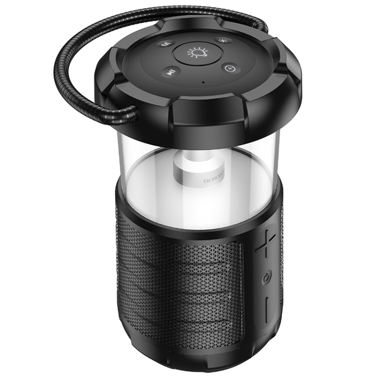 Borofone BP19 Travel Outdoor Bt Speaker With Camping Light(Black) - Desktop Speaker by Borofone | Online Shopping South Africa | PMC Jewellery | Buy Now Pay Later Mobicred