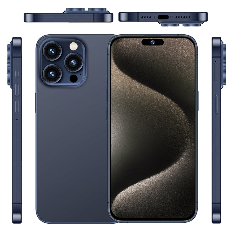 i15 Pro Max / Q5A, 6GB+128GB, 6.5 inch Screen, Face Identification, Android 10 MTK6762 Octa Core, OTG, NFC, Network: 4G, Dual SIM(Titanium Blue) -  by PMC TechLife | Online Shopping South Africa | PMC TechLife | Buy Now Pay Later Mobicred