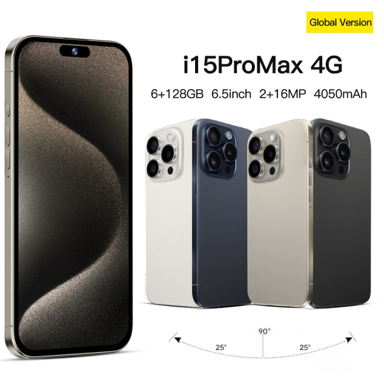 i15 Pro Max / Q5A, 6GB+128GB, 6.5 inch Screen, Face Identification, Android 10 MTK6762 Octa Core, OTG, NFC, Network: 4G, Dual SIM(Titanium White) -  by PMC Jewellery | Online Shopping South Africa | PMC Jewellery