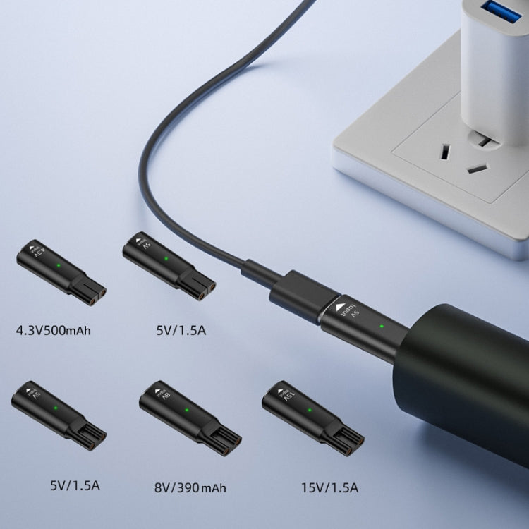 Shaver / Clipper Charging Adapter for Philips, Interface:Type-C to 4.3V Single Slot(Grey) - Shavers Parts by PMC TechLife | Online Shopping South Africa | PMC TechLife | Buy Now Pay Later Mobicred