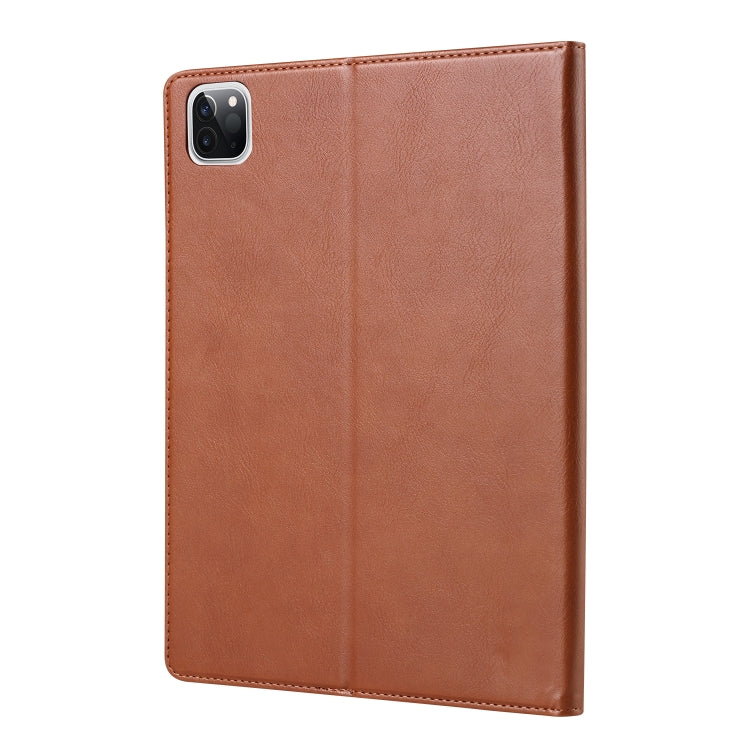 For iPad Pro 13 2024 Knead Skin Texture Horizontal Flip Leather Smart Tablet Case(Brown) - iPad Pro 13 2024 Cases by PMC TechLife | Online Shopping South Africa | PMC TechLife | Buy Now Pay Later Mobicred