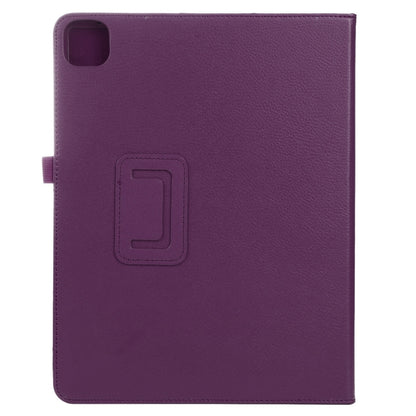 For iPad Pro 13 2024 Litchi Texture Solid Color Leather Tablet Case(Purple) - iPad Pro 13 2024 Cases by PMC Jewellery | Online Shopping South Africa | PMC Jewellery | Buy Now Pay Later Mobicred