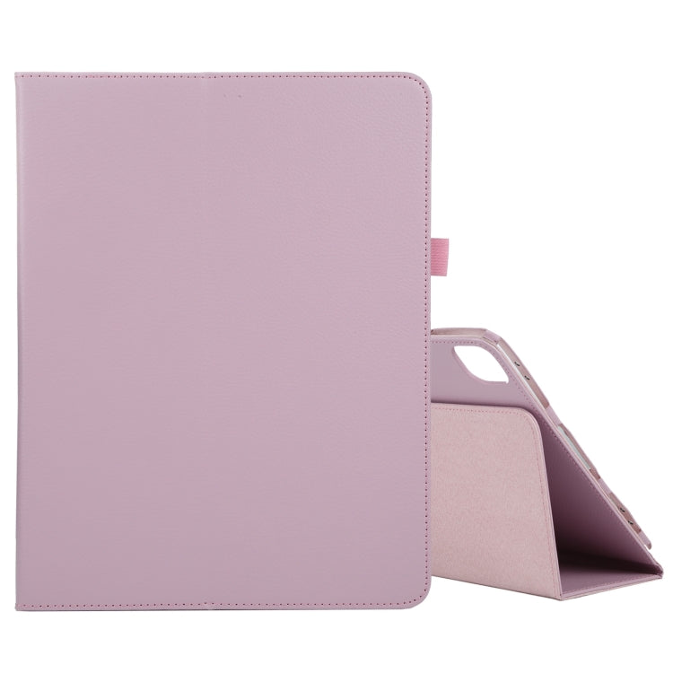 For iPad Pro 13 2024 Litchi Texture Solid Color Leather Tablet Case(Pink) - iPad Pro 13 2024 Cases by PMC TechLife | Online Shopping South Africa | PMC TechLife | Buy Now Pay Later Mobicred