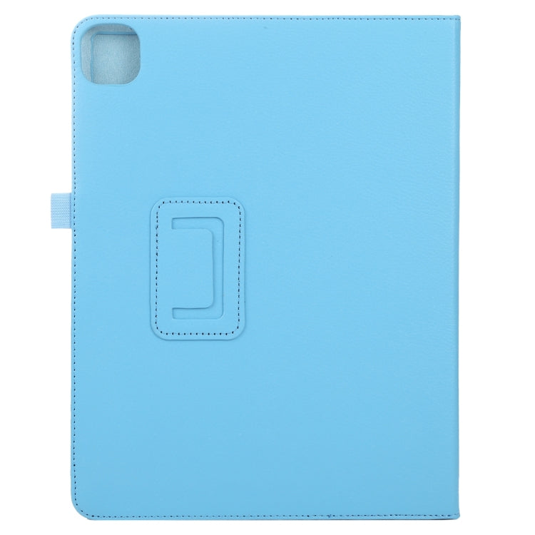 For iPad Pro 13 2024 Litchi Texture Solid Color Leather Tablet Case(Sky Blue) - iPad Pro 13 2024 Cases by PMC TechLife | Online Shopping South Africa | PMC TechLife | Buy Now Pay Later Mobicred