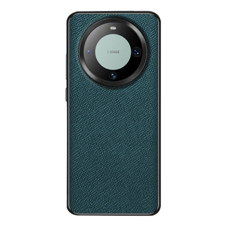 For Huawei Mate 60 Cross Texture PU Leather Phone Case(Dark Green) - Huawei Cases by PMC TechLife | Online Shopping South Africa | PMC TechLife | Buy Now Pay Later Mobicred