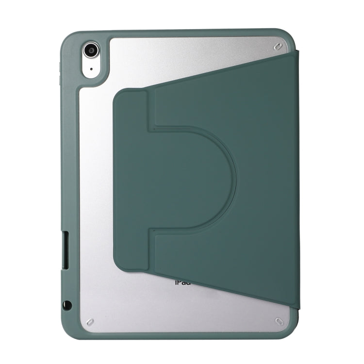 For iPad Pro 11 2024 2 in 1 Acrylic Split Rotating Leather Tablet Case(Pine Needle Green) - iPad Pro 11 2024 Cases by PMC Jewellery | Online Shopping South Africa | PMC Jewellery | Buy Now Pay Later Mobicred