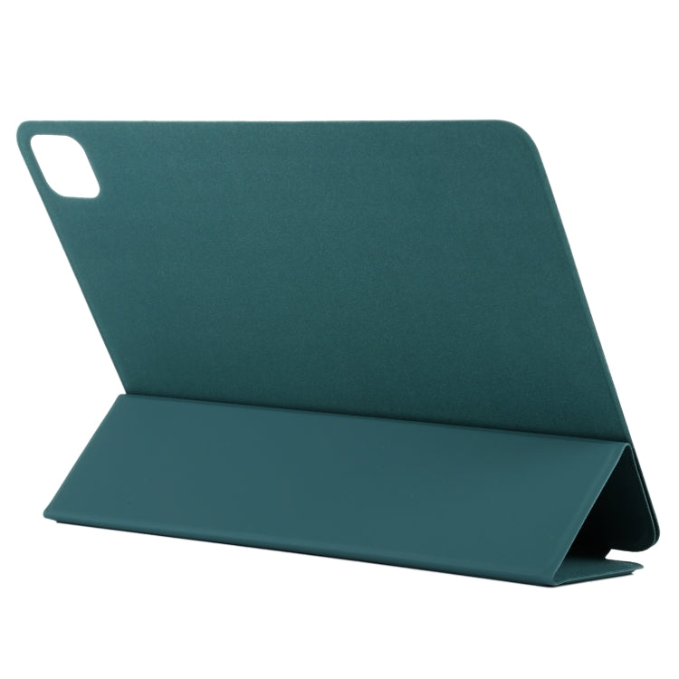 For iPad Pro 13 2024 Double-sided Clip Non-buckle Magnetic PU Smart Tablet Case(Dark Green) - iPad Air 13 2024 Cases by PMC Jewellery | Online Shopping South Africa | PMC Jewellery | Buy Now Pay Later Mobicred