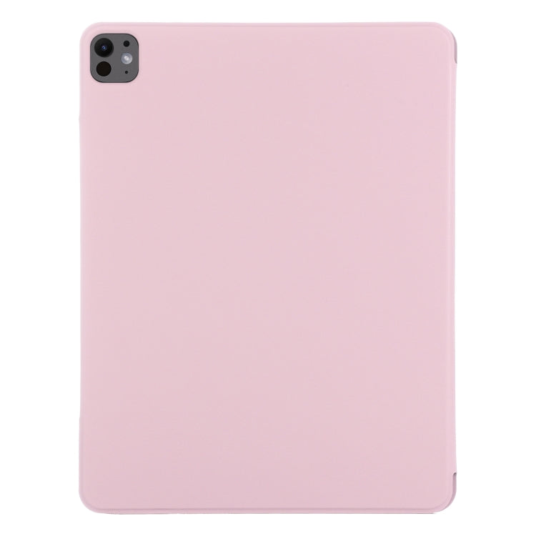 For iPad Pro 13 2024 Double-sided Clip Fixed Buckle Magnetic PU Leather Smart Tablet Case(Rose Gold) - iPad Pro 13 2024 Cases by PMC Jewellery | Online Shopping South Africa | PMC Jewellery | Buy Now Pay Later Mobicred