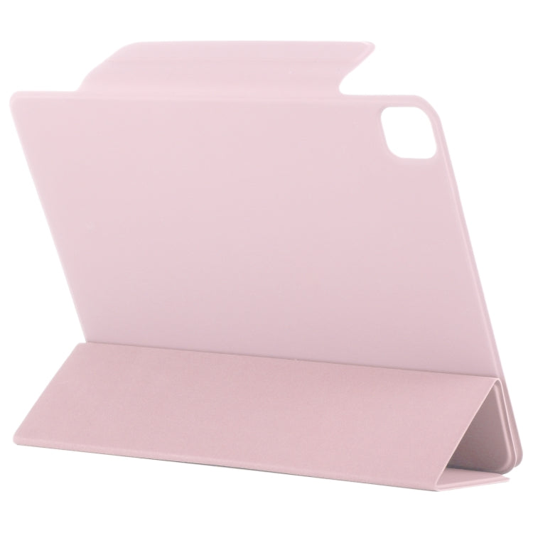 For iPad Pro 13 2024 Double-sided Clip Fixed Buckle Magnetic PU Leather Smart Tablet Case(Rose Gold) - iPad Pro 13 2024 Cases by PMC Jewellery | Online Shopping South Africa | PMC Jewellery | Buy Now Pay Later Mobicred