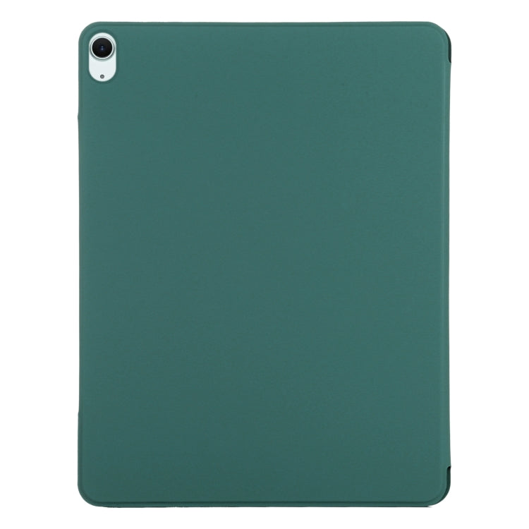 For iPad Air 11 2024 Double-sided Clip Fixed Buckle Magnetic PU Leather Smart Tablet Case(Dark Green) - iPad Air 11 2024 Cases by PMC Jewellery | Online Shopping South Africa | PMC Jewellery | Buy Now Pay Later Mobicred