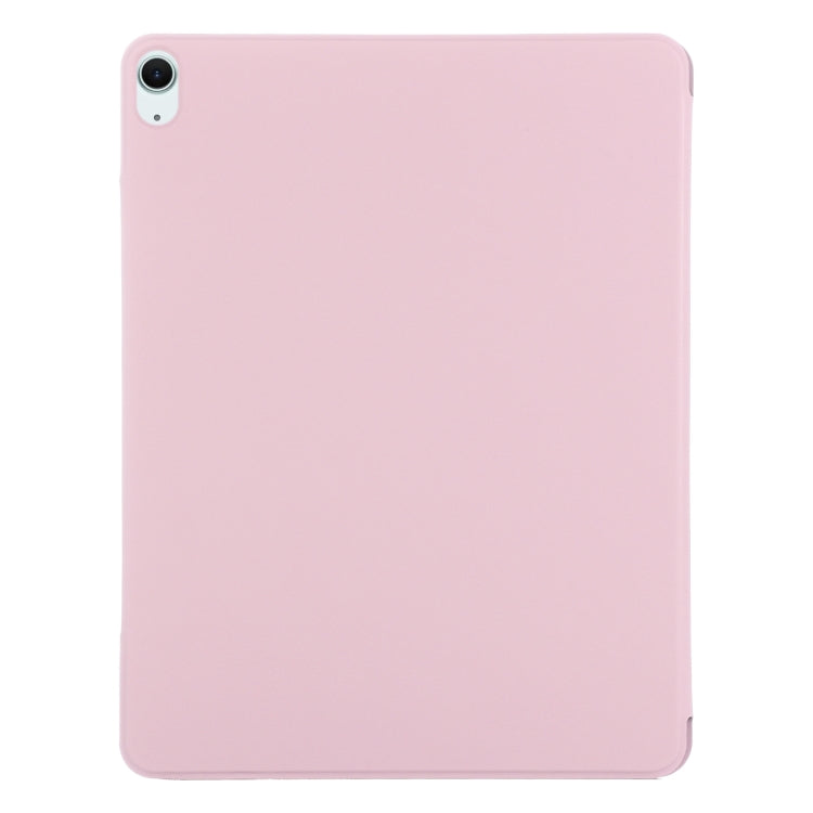 For iPad Air 11 2024 Double-sided Clip Fixed Buckle Magnetic PU Leather Smart Tablet Case(Rose Gold) - iPad Air 11 2024 Cases by PMC Jewellery | Online Shopping South Africa | PMC Jewellery | Buy Now Pay Later Mobicred