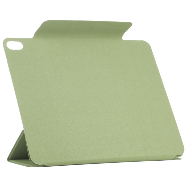 For iPad Air 11 2024 Double-sided Clip Fixed Buckle Magnetic PU Leather Smart Tablet Case(Grass Green) - iPad Air 11 2024 Cases by PMC Jewellery | Online Shopping South Africa | PMC Jewellery | Buy Now Pay Later Mobicred