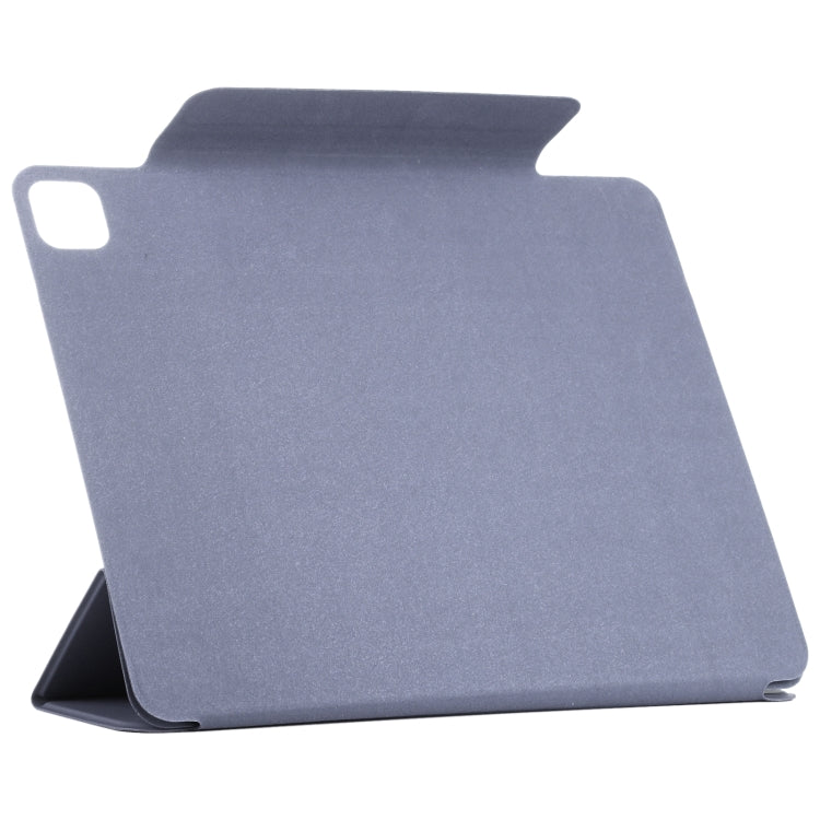 For iPad Pro 11 2024 Double-sided Clip Fixed Buckle Magnetic PU Leather Smart Tablet Case(Purple) - iPad Pro 11 2024 Cases by PMC TechLife | Online Shopping South Africa | PMC TechLife | Buy Now Pay Later Mobicred