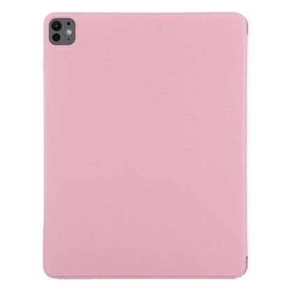 For iPad Pro 11 2024 Double-sided Clip Fixed Buckle Magnetic PU Leather Smart Tablet Case(Light Pink) - iPad Pro 11 2024 Cases by PMC Jewellery | Online Shopping South Africa | PMC Jewellery | Buy Now Pay Later Mobicred