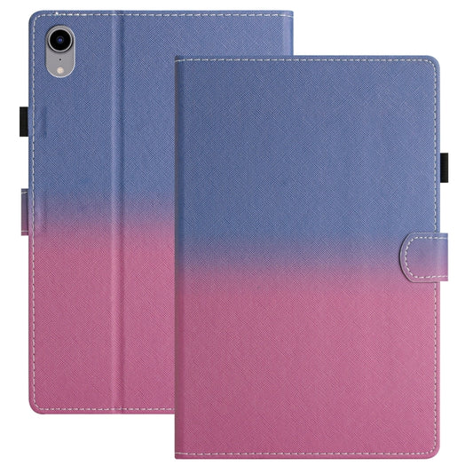 For iPad Pro 11 2024 Stitching Gradient Smart Leather Tablet Case(Blue Rose) - iPad Pro 11 2024 Cases by PMC Jewellery | Online Shopping South Africa | PMC Jewellery | Buy Now Pay Later Mobicred