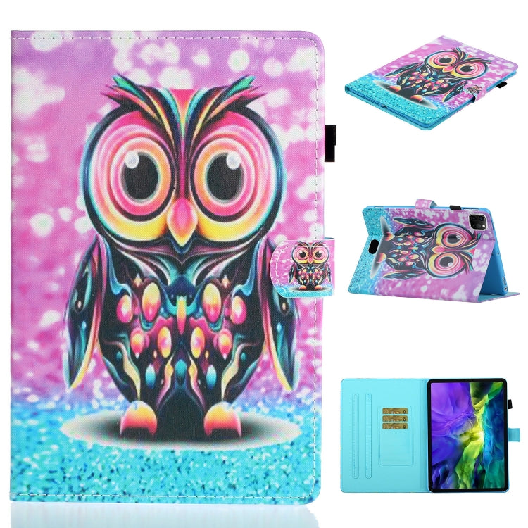 For iPad Pro 11 2024 Coloured Drawing Stitching Smart Leather Tablet Case(Owl) - iPad Pro 11 2024 Cases by PMC Jewellery | Online Shopping South Africa | PMC Jewellery | Buy Now Pay Later Mobicred