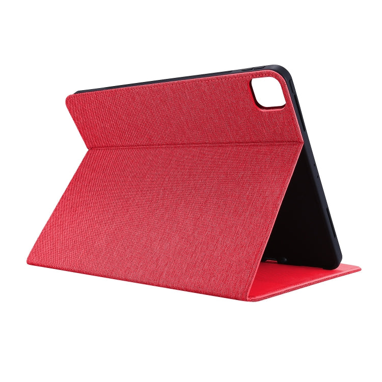 For iPad Pro 11 2024 Fabric Leather Tablet Case(Red) - iPad Pro 11 2024 Cases by PMC TechLife | Online Shopping South Africa | PMC TechLife | Buy Now Pay Later Mobicred