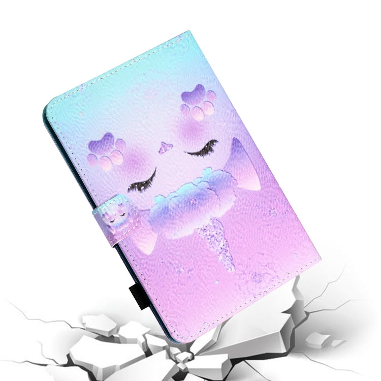 For iPad Pro 11 2024 Coloured Drawing Stitching Smart Leather Tablet Case(One Horned Cat) - iPad Pro 11 2024 Cases by PMC TechLife | Online Shopping South Africa | PMC TechLife | Buy Now Pay Later Mobicred