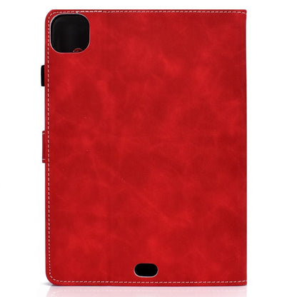 For iPad Pro 11 2024 Cowhide Texture Tablet Leather Smart Case(Red) - iPad Pro 11 2024 Cases by PMC Jewellery | Online Shopping South Africa | PMC Jewellery | Buy Now Pay Later Mobicred