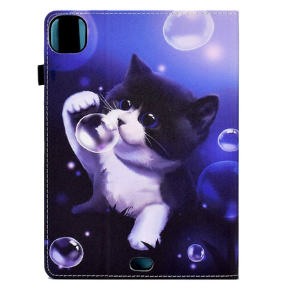 For iPad Pro 11 2024 Painted Elastic Band Smart Leather Tablet Case(Bubble Cat) - iPad Pro 11 2024 Cases by PMC Jewellery | Online Shopping South Africa | PMC Jewellery | Buy Now Pay Later Mobicred