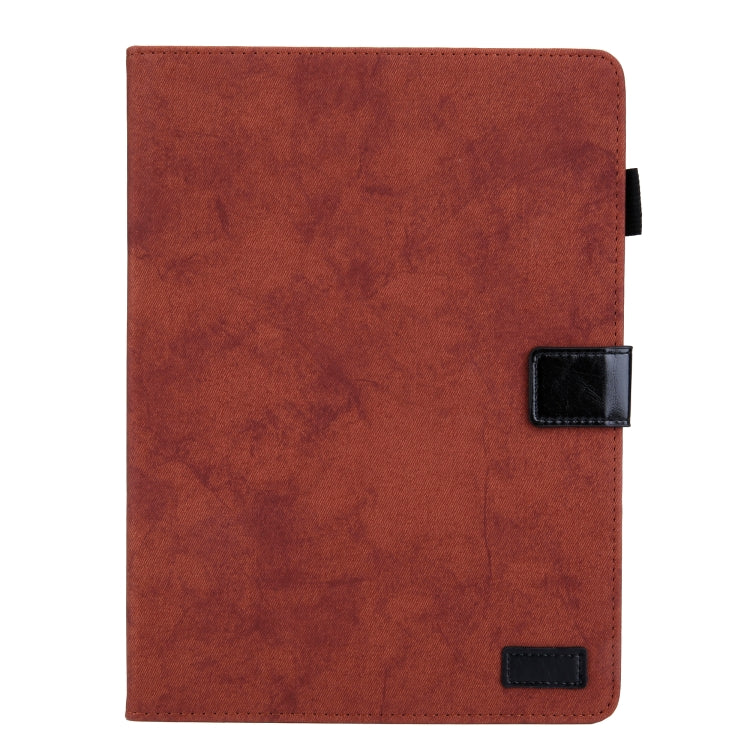 For iPad Pro 11 2024 Cloth Texture Leather Tablet Case(Brown) - iPad Pro 11 2024 Cases by PMC Jewellery | Online Shopping South Africa | PMC Jewellery | Buy Now Pay Later Mobicred