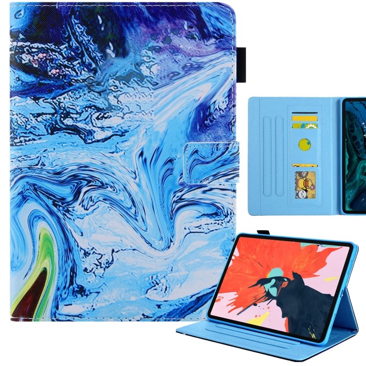 For iPad Pro 11 2024 Colored Drawing Leather Smart Tablet Case(Blue Time) - iPad Pro 11 2024 Cases by PMC Jewellery | Online Shopping South Africa | PMC Jewellery | Buy Now Pay Later Mobicred