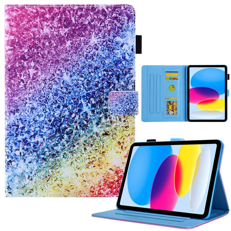 For iPad Pro 11 2024 Colored Drawing Leather Smart Tablet Case(Colorful Diamonds) - iPad Pro 11 2024 Cases by PMC TechLife | Online Shopping South Africa | PMC TechLife | Buy Now Pay Later Mobicred