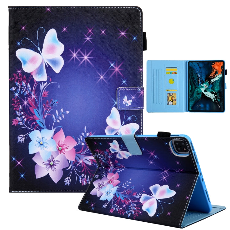 For iPad Pro 11 2024 Colored Drawing Leather Smart Tablet Case(Dual Colorful Butterflies) - iPad Pro 11 2024 Cases by PMC Jewellery | Online Shopping South Africa | PMC Jewellery | Buy Now Pay Later Mobicred