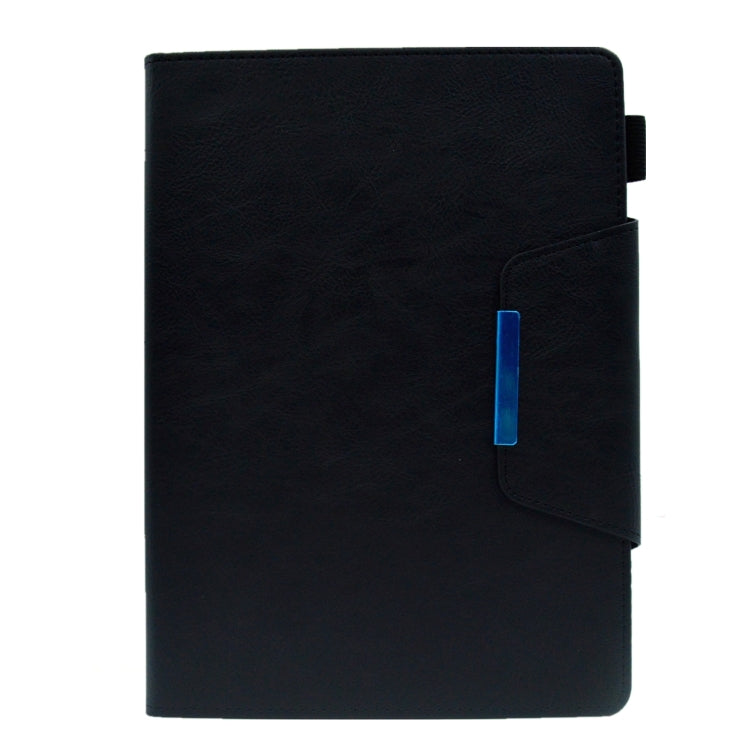 For iPad Pro 11 2024 Suede Cross Texture Magnetic Clasp Leather Smart Tablet Case(Black) - iPad Pro 11 2024 Cases by PMC TechLife | Online Shopping South Africa | PMC TechLife | Buy Now Pay Later Mobicred