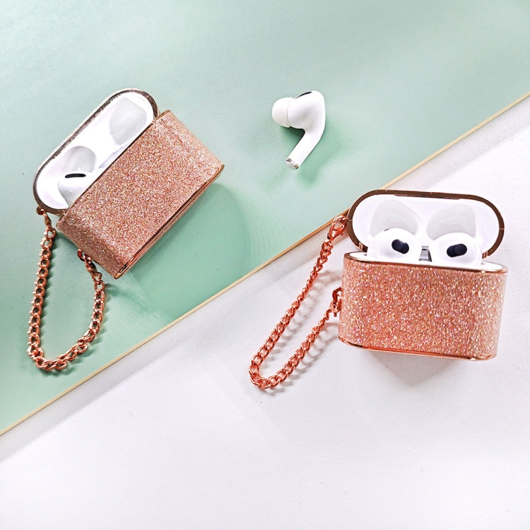 For AirPods Pro Cylindrical Glitter Leather Texture Bluetooth Earphone Protective Case(Black) - For AirPods Pro by PMC Jewellery | Online Shopping South Africa | PMC Jewellery | Buy Now Pay Later Mobicred