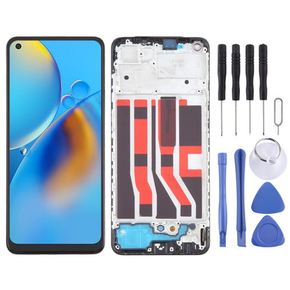 For OPPO Reno6 Lite OLED LCD Screen Digitizer Full Assembly with Frame - LCD Screen by PMC Jewellery | Online Shopping South Africa | PMC Jewellery | Buy Now Pay Later Mobicred