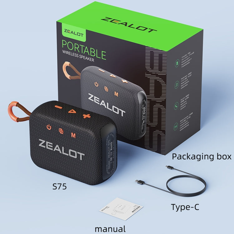 Zealot S75 Portable Outdoor IPX6 Waterproof Bluetooth Speaker(Camouflage) - Waterproof Speaker by ZEALOT | Online Shopping South Africa | PMC Jewellery | Buy Now Pay Later Mobicred