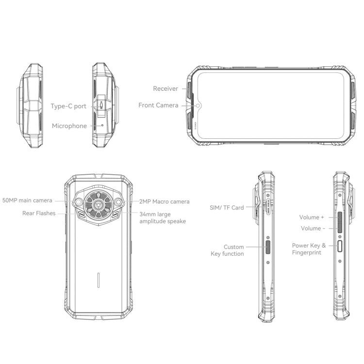 [HK Warehouse] DOOGEE S PUNK Rugged Phone, 6GB+256GB, 6.58 inch Android 14 Spreadtrum T606 Octa Core, Network: 4G, OTG, NFC(Green) - DOOGEE by DOOGEE | Online Shopping South Africa | PMC Jewellery | Buy Now Pay Later Mobicred