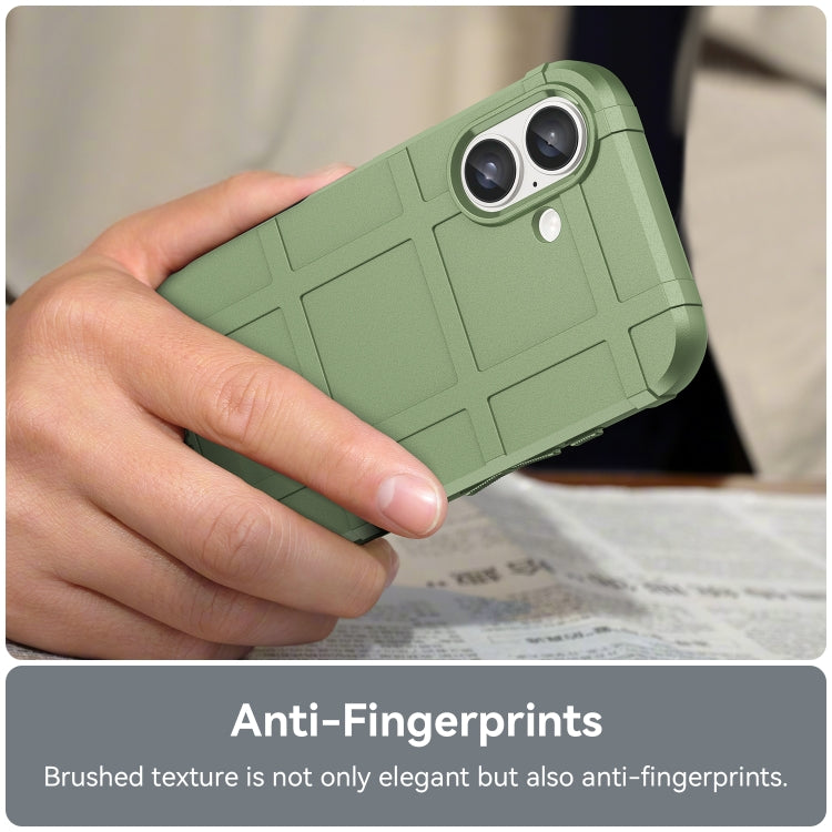 For iPhone 16 Plus Full Coverage Shockproof TPU Phone Case(Green) - iPhone 16 Plus Cases by PMC TechLife | Online Shopping South Africa | PMC TechLife | Buy Now Pay Later Mobicred
