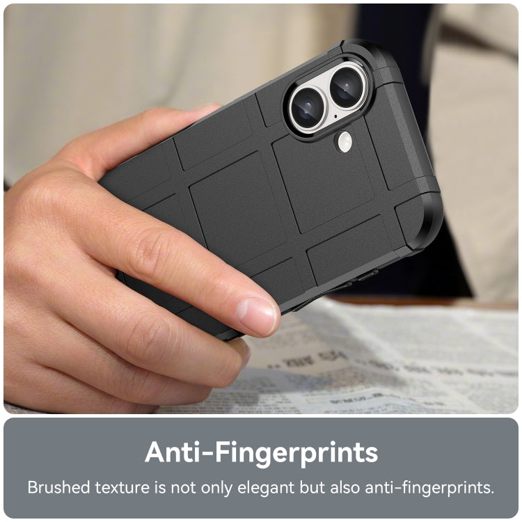 For iPhone 16 Full Coverage Shockproof TPU Phone Case(Black) - iPhone 16 Cases by PMC TechLife | Online Shopping South Africa | PMC TechLife | Buy Now Pay Later Mobicred