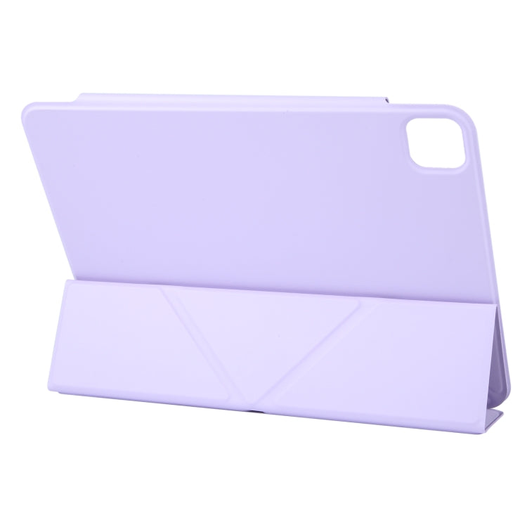 For iPad Pro 11 2024 Y-Shape Double-sided Clip Magnetic Smart Tablet Case(Purple) - iPad Pro 11 2024 Cases by PMC Jewellery | Online Shopping South Africa | PMC Jewellery | Buy Now Pay Later Mobicred