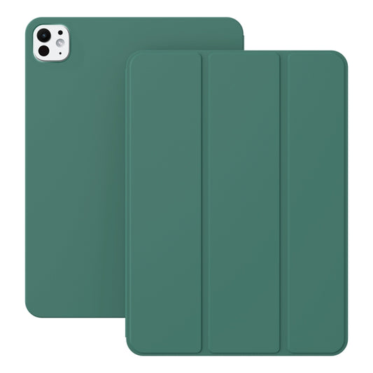 For iPad Pro 13 2024 Ultra-thin Double-sided Clip Magnetic Smart Tablet Case(Dark Green) - iPad Pro 13 2024 Cases by PMC Jewellery | Online Shopping South Africa | PMC Jewellery | Buy Now Pay Later Mobicred