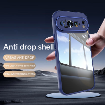 For Google Pixel 9 Pro XL Acrylic Hybrid TPU Armor Shockproof Phone Case(Blue) - Google Cases by PMC Jewellery | Online Shopping South Africa | PMC Jewellery | Buy Now Pay Later Mobicred