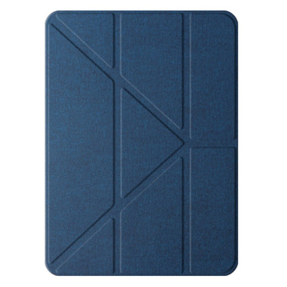 For iPad Pro 13 2024 Mutural Multi-fold Smart Leather Tablet Case(Blue) - iPad Pro 13 2024 Cases by Mutural | Online Shopping South Africa | PMC Jewellery | Buy Now Pay Later Mobicred