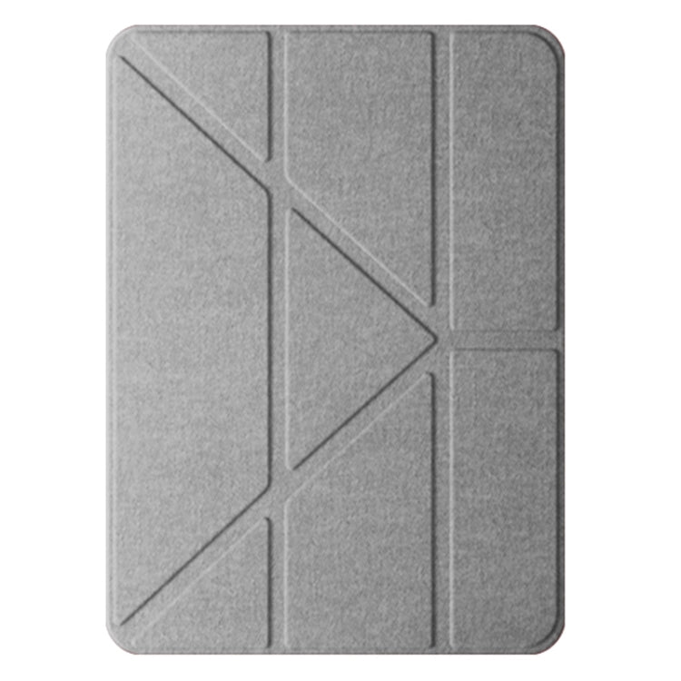 For iPad Air 13 2024 Mutural Multi-fold Smart Leather Tablet Case(Grey) - free shipping - PMC TechLife - Order now!