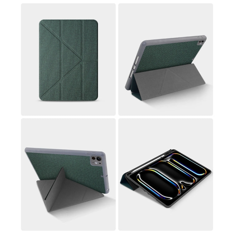 For iPad Air 11 2025 / 2024 Mutural Multi-fold Smart Leather Tablet Case(Blue) - free shipping - PMC TechLife - Order now!