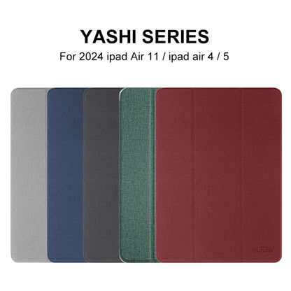 For iPad Air 13 2024 Mutural YASHI Series Tablet Leather Smart Case(Black) - More iPad Cases by Mutural | Online Shopping South Africa | PMC Jewellery | Buy Now Pay Later Mobicred