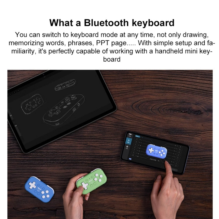 8Bitdo Micro Wireless Bluetooth Game Controller(Green) - Controller Gamepad by 8BitDo | Online Shopping South Africa | PMC Jewellery | Buy Now Pay Later Mobicred