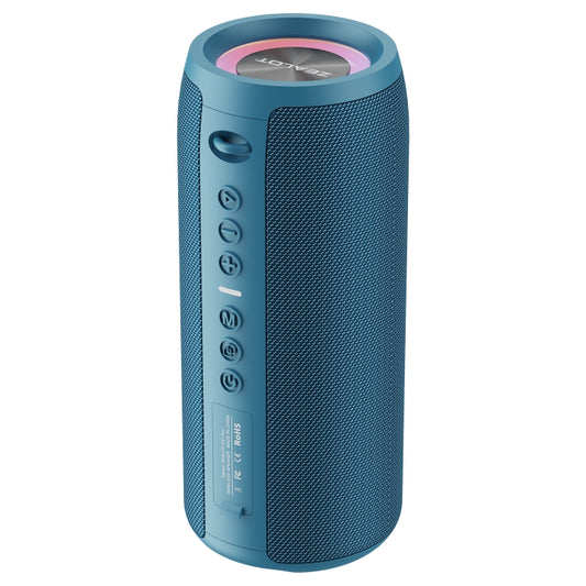 Zealot S51 Pro Shocking Bass Bluetooth Speaker with Colorful Light(Blue) - Desktop Speaker by ZEALOT | Online Shopping South Africa | PMC Jewellery | Buy Now Pay Later Mobicred