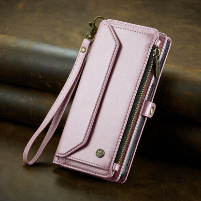 For Samsung Galaxy A14 5G / 4G CaseMe C36 Card Slots Zipper Wallet RFID Anti-theft Leather Phone Case(Pink) - Galaxy Phone Cases by CaseMe | Online Shopping South Africa | PMC Jewellery | Buy Now Pay Later Mobicred