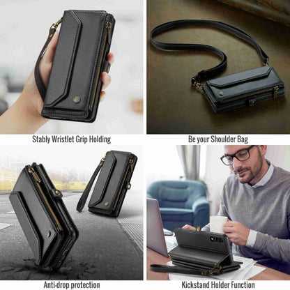 For Samsung Galaxy A30s / A50s / A50 CaseMe C36 Card Slots Zipper Wallet RFID Anti-theft Leather Phone Case(Black) - Galaxy Phone Cases by CaseMe | Online Shopping South Africa | PMC Jewellery | Buy Now Pay Later Mobicred