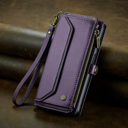 For Samsung Galaxy A32 5G CaseMe C36 Card Slots Zipper Wallet RFID Anti-theft Leather Phone Case(Purple) - Galaxy Phone Cases by CaseMe | Online Shopping South Africa | PMC Jewellery | Buy Now Pay Later Mobicred