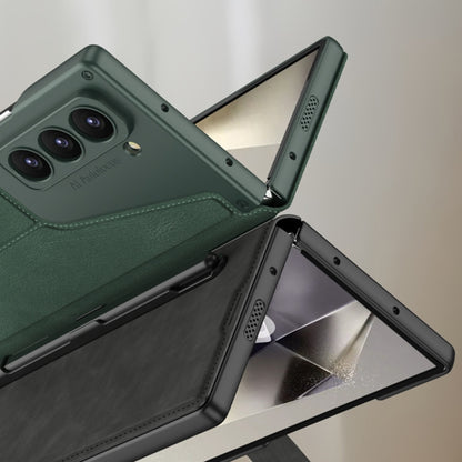 For Samsung Galaxy Z Fold6 GKK Integrated Armor Flip Leather Case with Pen Slot, Stylus Not Included(Titanium Grey) - Galaxy Z Fold6 5G Cases by GKK | Online Shopping South Africa | PMC Jewellery | Buy Now Pay Later Mobicred