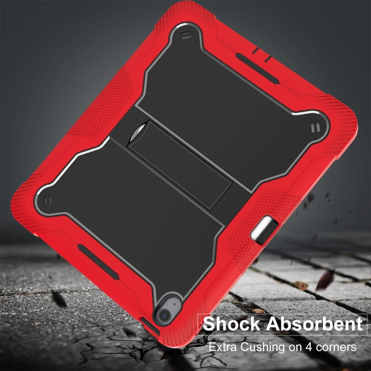 For iPad Air 13 2024 Shockproof Silicone Hybrid PC Tablet Case with Holder(Black + Red) - iPad Air 13 2025 / 2024 Cases by PMC Jewellery | Online Shopping South Africa | PMC Jewellery | Buy Now Pay Later Mobicred